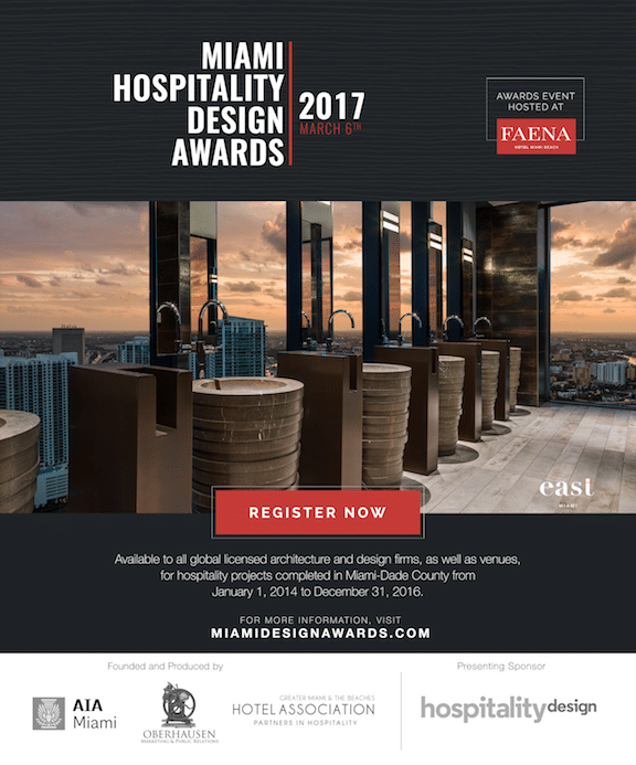 Miami's Inaugural Hospitality Design Awards Oberhausen Marketing